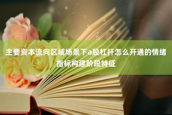 主要资本流向区域场景下a股杠杆怎么开通的情绪指标构建阶段特征